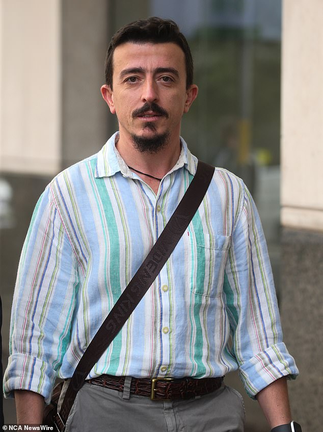 Theo Seremetidis (pictured) was stood down by Qantas and isolated from other employees.  He wasn't even allowed to go to the staff room to fill his water bottle