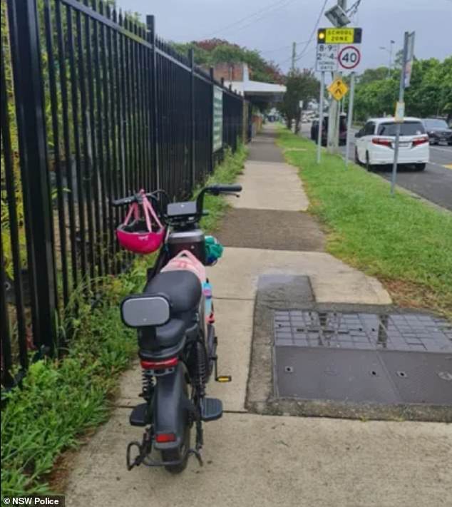 The 42-year-old Sydney woman was on her school run on Monday morning when she was stopped by officers from the Liverpool Highway Patrol.