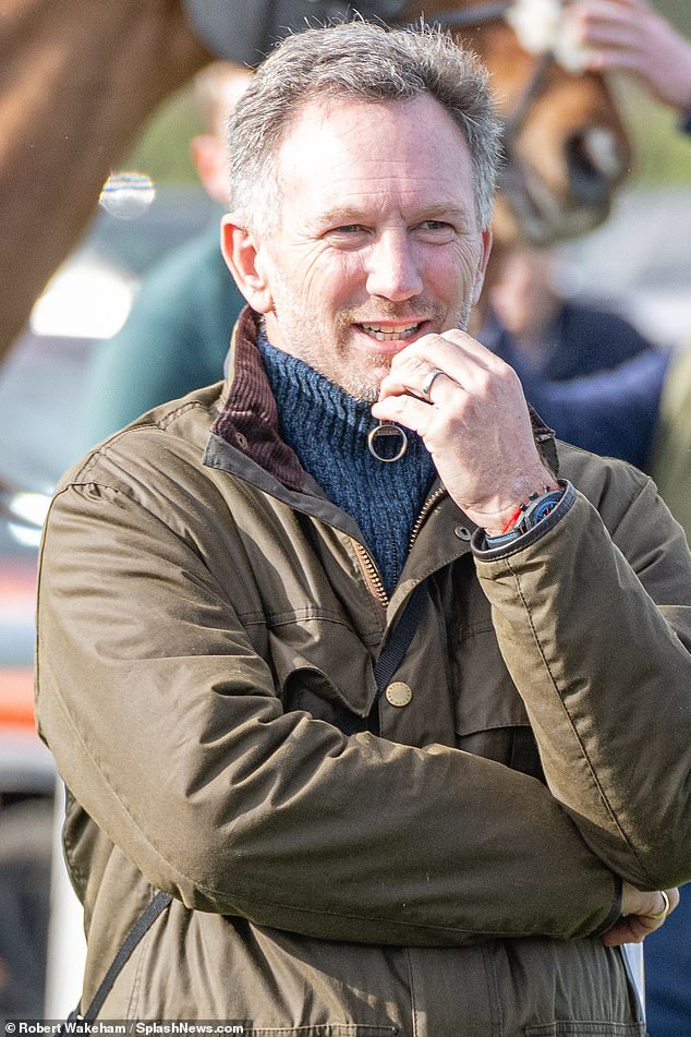 Red Bull team boss Christian Horner at Badbury Rings in Dorset