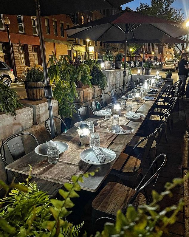 TABLE is a family-style Italian restaurant where guests sit at a table with strangers and serve a multi-course meal without substitutions for $125 - whatever the cancellation fee per person