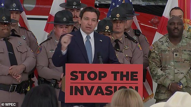 Florida Governor Ron DeSantis announced Thursday that he will send a battalion of National Guardsmen to strengthen border security in Texas