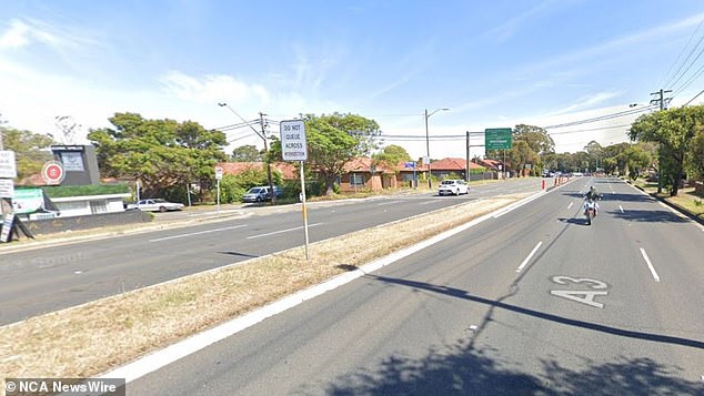 King Georges Road and Payten Avenue, Roselands, where the horror strike took place.  Image: Google Maps