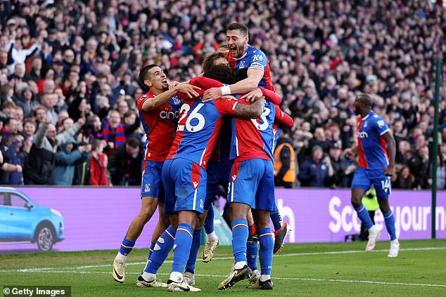 Crystal Palace ended a three-match winless run by beating Burnley 3-0