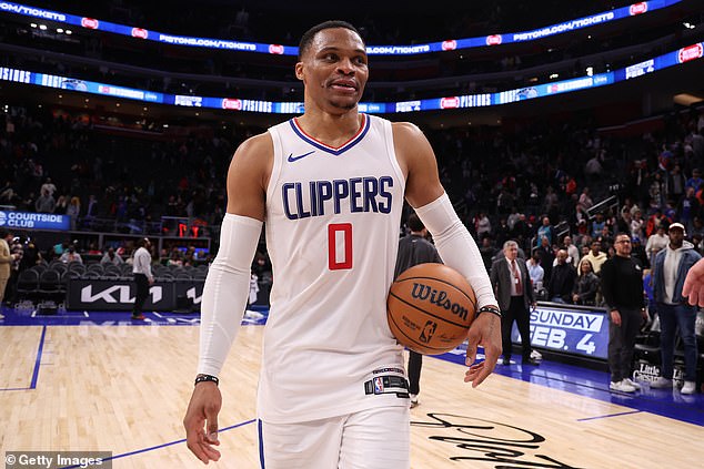 Russell Westbrook on Friday became the 25th player in NBA history to reach 25,000 points