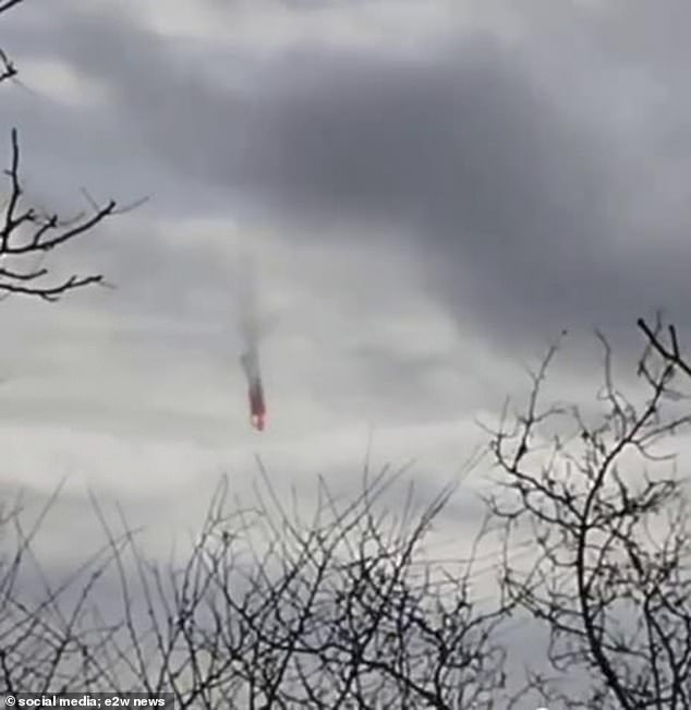 The dramatic moment was captured on video and follows a claim from Kiev yesterday that two Vladimir Putin Su-34 fighter-bombers and one Su-35 fighter jet, worth a total of more than $100 million, had been shot down.