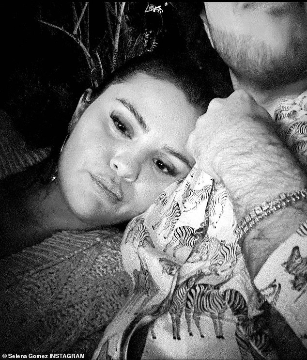 Gomez posted a black-and-white photo of herself on Instagram Stories in December in which she appeared to be cuddling with Blanco