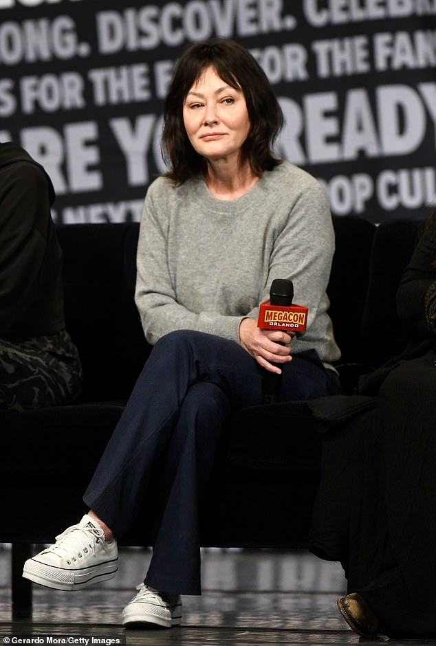 Shannen Doherty is 'terrified' of a facelift, but she admitted she had Botox injected 'a few times' (photo February 4)