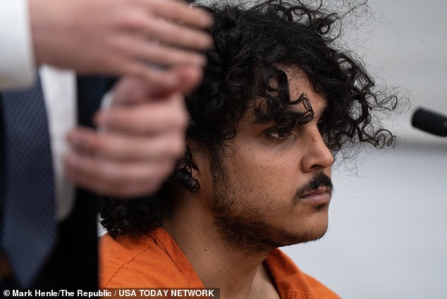 Raad Amansoori, 26, appeared in an Arizona courthouse on Monday charged with the Feb. 8 murder of Ecuadorian-born sex worker Denisse Oleas-Arancibia in New York.
