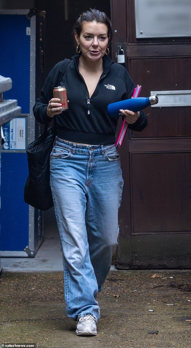 Sheridan Smith showed off new brunette locks in her first sighting since revealing she was diagnosed with attention deficit hyperactivity disorder (ADHD)