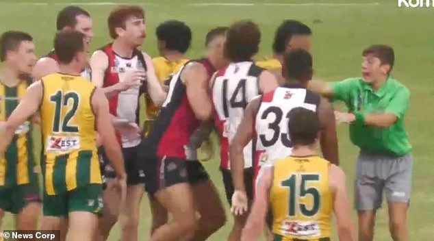 A teenage referee was attacked during an elimination final match in the Northern Territory