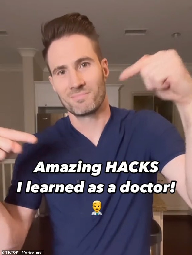 Dr.  Joe Whittington, an emergency physician in California, posted two TikTok videos this week with the top tips he's learned as a doctor