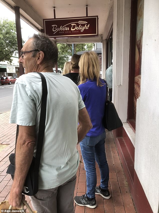 A loyal Bakers Delight customer used a photo of a queue outside his local store as evidence that Australians were supporting the chain