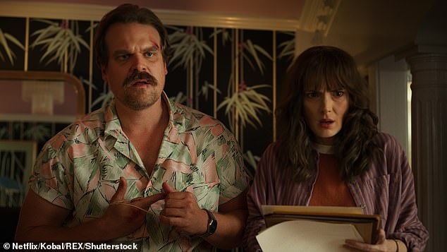 Winona Ryder, 52, and David Harbor, 48 – who play Joyce Buyers and Jim Hopper – were the joint second-highest paid actors, both reportedly raking in a whopping $9million (£7.1million) for the season