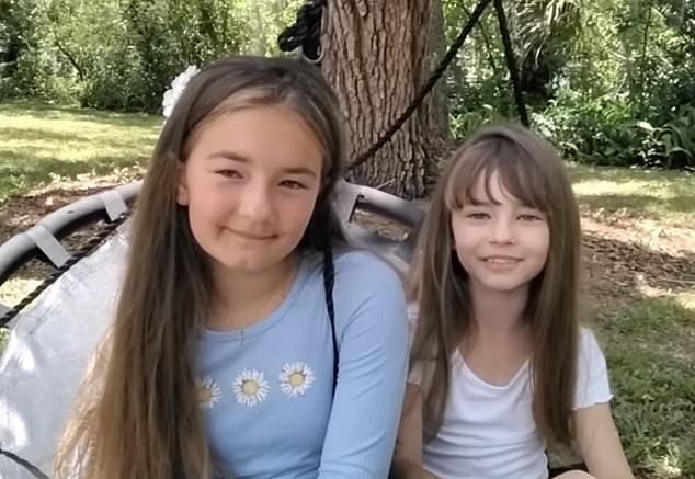 10-year-old Ava and 8-year-old Gia were being picked up from their primary school by their mother when she was struck by lightning.  Ava was also hit, but she survived
