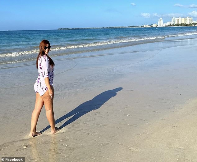 Kristel Candelario, 32, beamed as she posed on a Puerto Rican beach in an image posted three days after her daughter's 10-day abandonment, captioning it, 