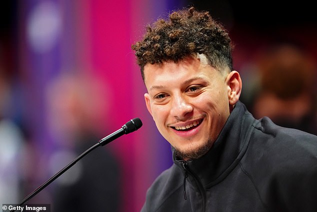 Patrick Mahomes once again called his presence in the Super Bowl 'surreal' on Monday