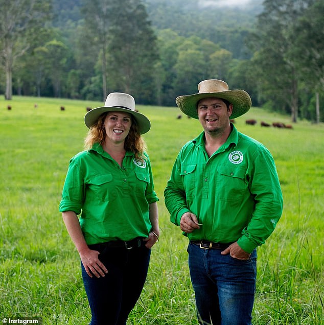 Pictured are Bianca Tarrant and Dave McGiveron, founders of farm direct service Our Cow