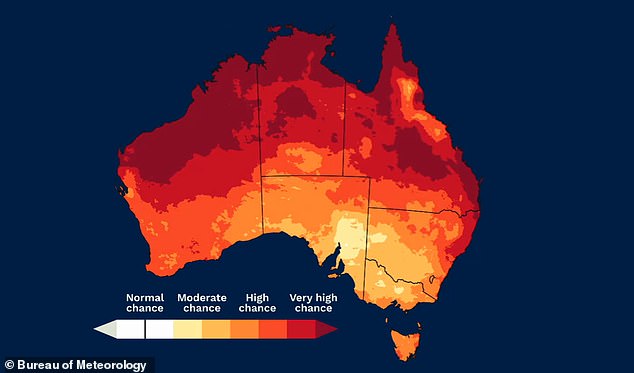 Temperatures could be 'unseasonably warm' this autumn season, with warmer days and nights forecast for almost all of Australia, the Bureau's long-term forecast suggests