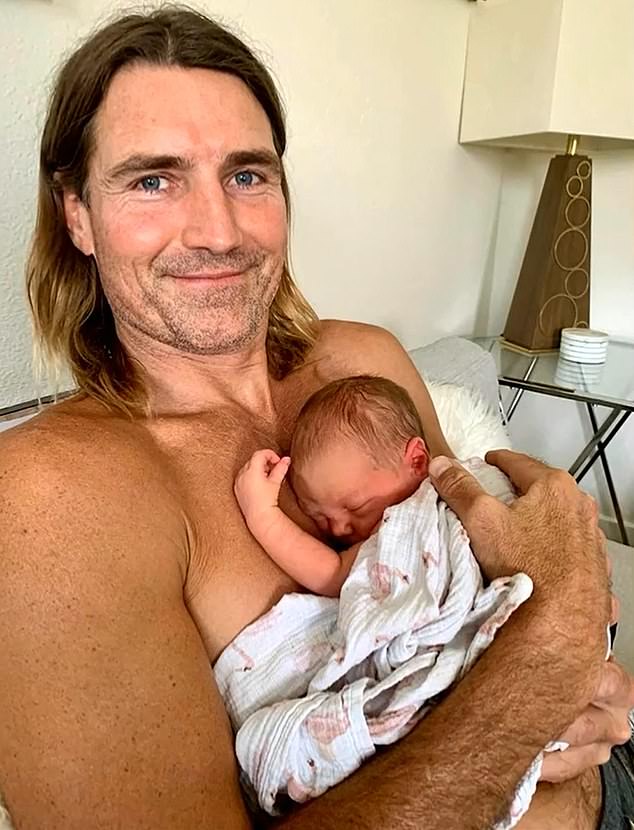 Dan Gaut (pictured) is cherishing every moment with newborn daughter Ana after making a final move to the US