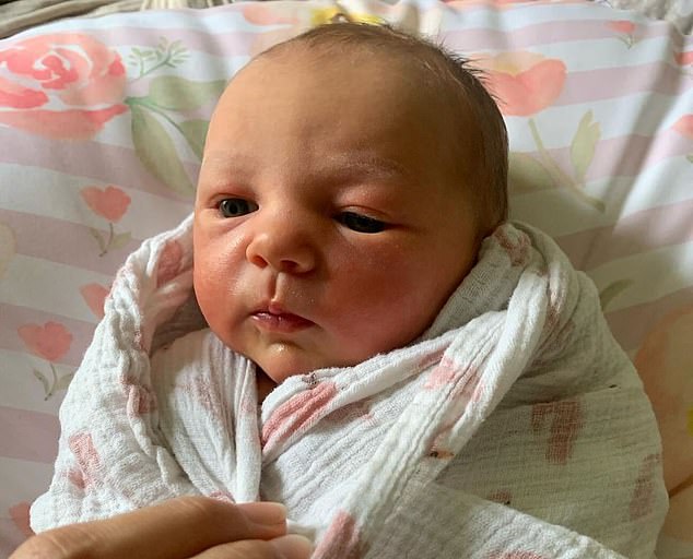 Baby Ana (pictured) was born Monday evening Sydney time