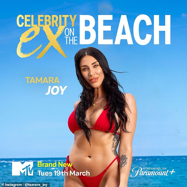 Married At First Sight star Tamara Joy's fans were shocked by her unrecognizable appearance on Wednesday after she shared a promo image confirming she has joined the cast of Ex On The Beach