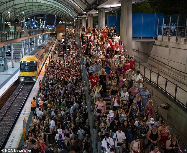 Taylor Swift fans are warning those heading to the singer's final Eras show on Monday about the huge crowd trying to enter the train station after the concert