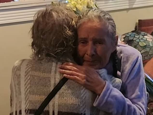 Second orphaned twins Maurilia Chavez (right) and Andrea Lopez (left) were reunited after 81 years, having not seen each other since a one-day meeting at the age of nine