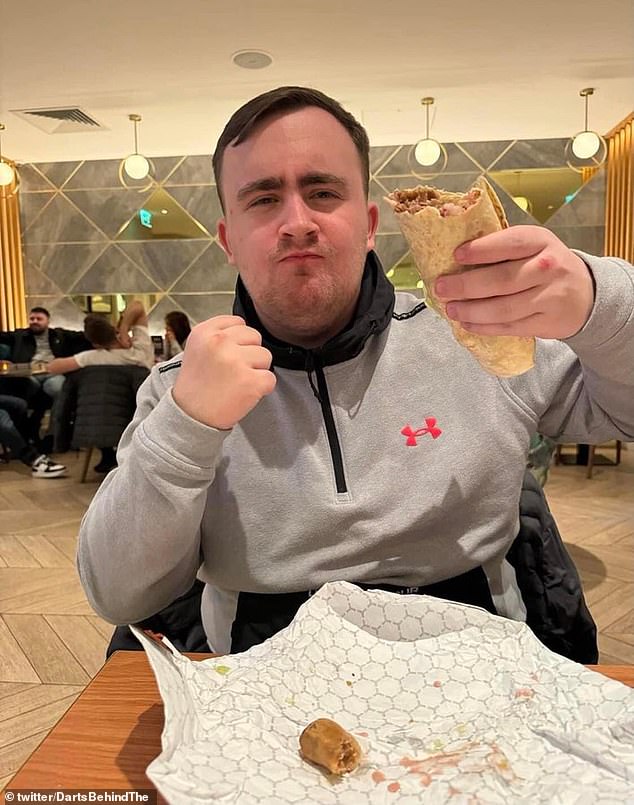 Luke Littler, 17, has become almost as famous for his love of kebabs as for his darts game