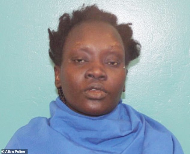 Lul Top, 36, was arrested after her five children were taken from her custody on January 8.  They told child protective services that she had tried to put her three-year-old daughter in a hot oven and would cut her with knives if they did not bring her alcohol