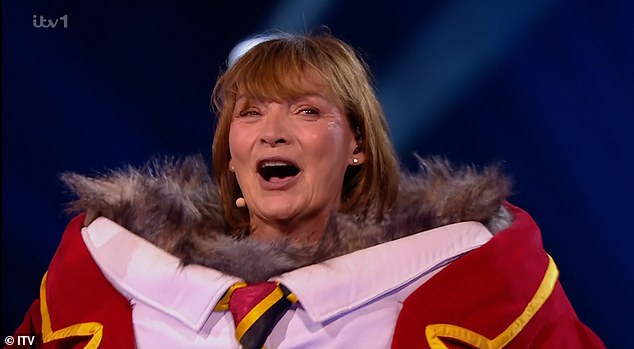 Last week Owl was revealed as none other than ITV icon Lorraine Kelly, 64, and the moment left viewers and judges stunned as the broadcaster removed her huge mask to wild applause from the studio audience.