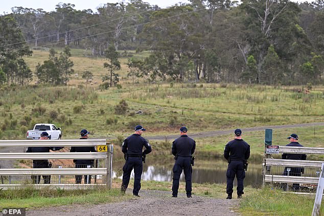 Police are conducting a search in Bungonia, in the NSW Southern Tablelands, on Monday