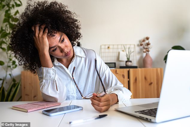 The term is often used to describe someone who keeps up with their daily responsibilities while privately battling depression, but it is not an official diagnosis (stock image)