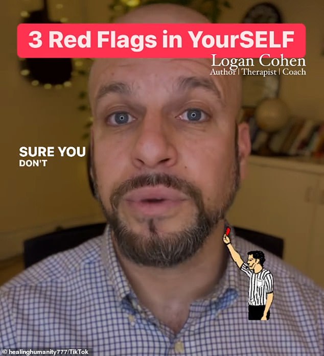 Logan Cohen is a trauma-informed mental health expert who revealed what red flags to look out for in yourself