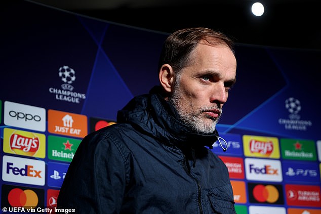 Thomas Tuchel cut a frustrated figure after the final whistle in Bayern Munich's draw with Lazio