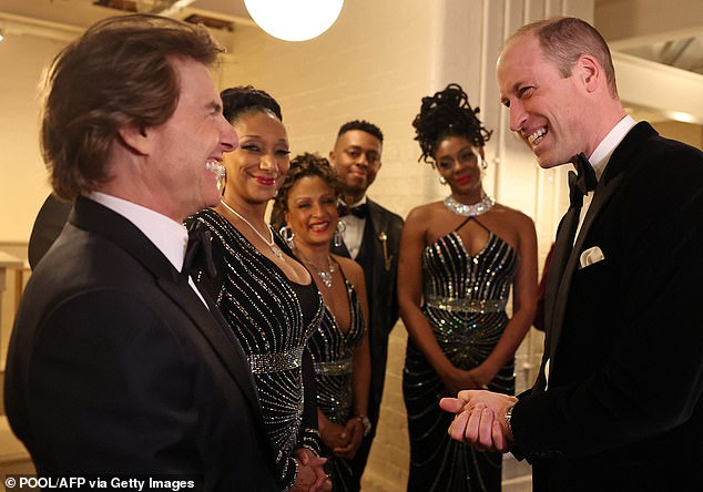 The actor, 61, recently spent the evening with Prince William at a gala in support of London's Air Ambulance Charity at Raffles London at the OWO (Old War Office)