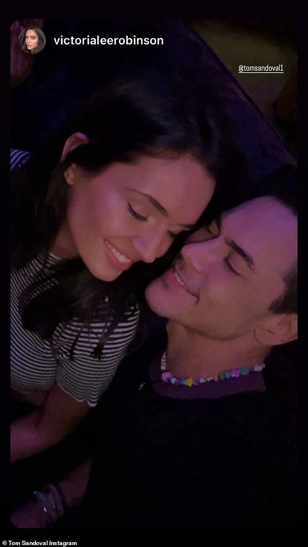 Last Wednesday, Sandoval posted a video to his Instagram Stories of him partying with Victoria, and they couldn't keep their hands off each other