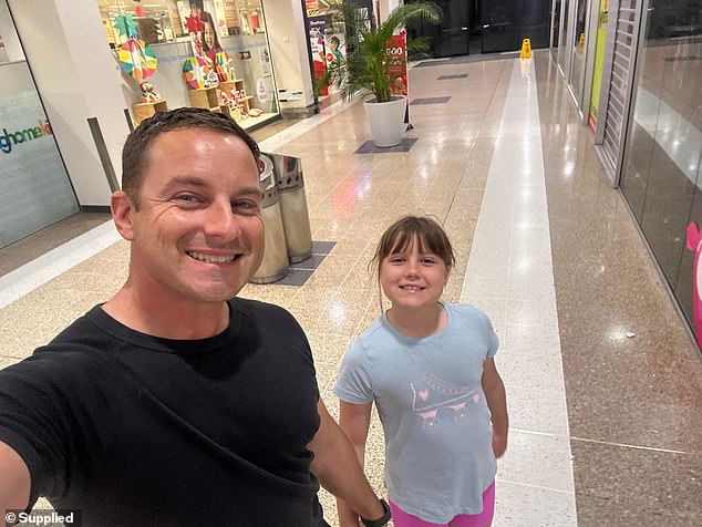 Sean Breitkreutz (left) described his daughter (right) as a 'ray of sunshine' in a heartbreaking social media post after Zali's death
