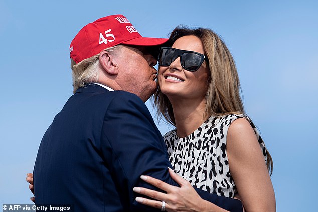 Former President Donald Trump asks supporters to sign his Valentine to former first lady Melania Trump, crediting her for standing by his side during 'witch hunt' investigations