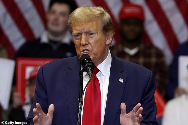 Former President Donald Trump expressed continued frustration Thursday evening over his conviction in his civil fraud case in New York, which saw him post $453.2 million in bail.