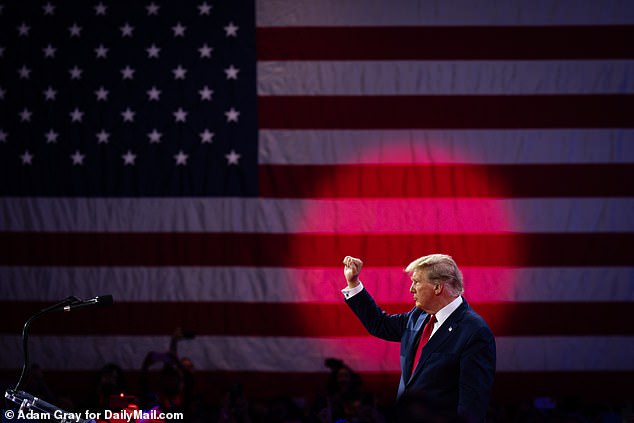 Former President Donald Trump blasted critics who say he is 'cognitively disabled' during an 87-minute speech at CPAC