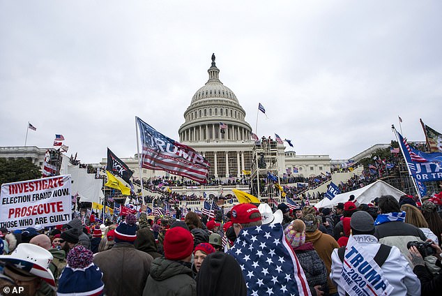 The suit accuses Trump of pressuring officials not to certify Joe Biden's 2020 election victory during the lead-up to the Jan. 6 attack on the U.S. Capitol.