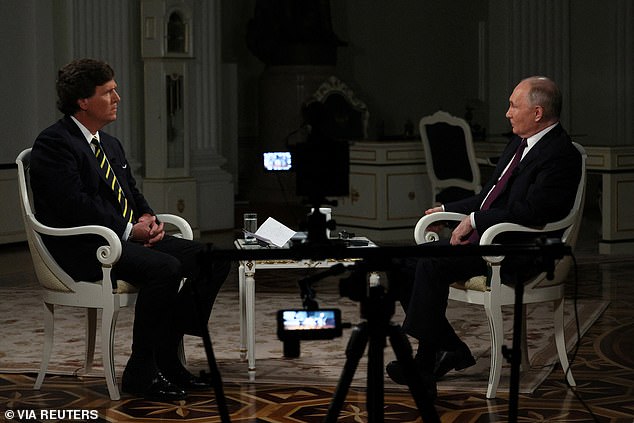 Vladimir Putin is ready to compromise on Ukraine, Tucker Carlson claims, days after an interview with the Russian president in Moscow