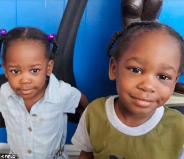 Three-year-old twins from Florida, who have not been named, were found dead and foaming at the mouth in an SUV near a highway overpass on Friday evening.