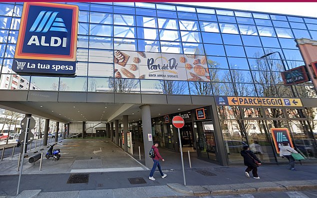 A 20-year-old student was allegedly raped in the parking lot of an Aldi supermarket near Milan's famous Alcatraz nightclub by an Egyptian man who was caught 'virtually red-handed'.