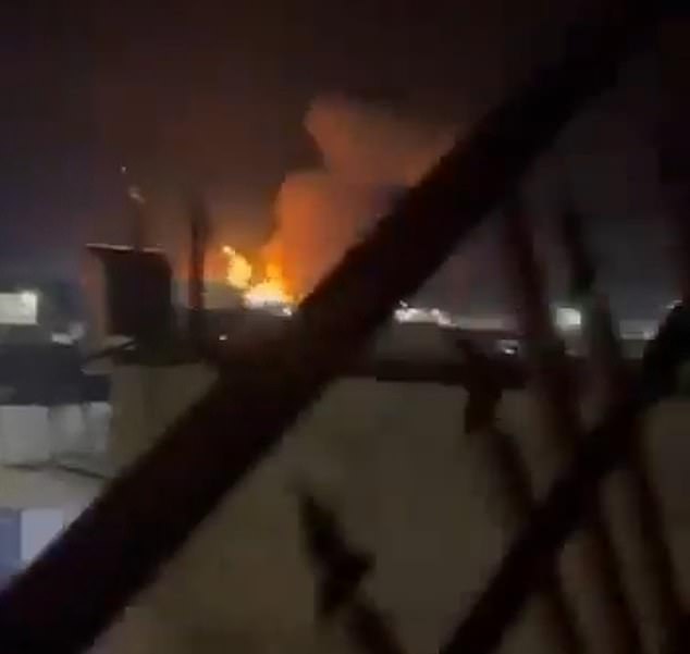 Explosions are seen in the Iraqi city of Al-Qaim: the site is believed to be a weapons depot for Al Hashed al Shabi, also known as the Popular Mobilization Units (PMU)