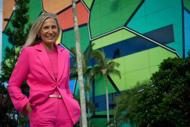 Council candidate Mona Hecke (pictured) said people should not 'walk around with rose-colored glasses' about the state of Surfers Paradise