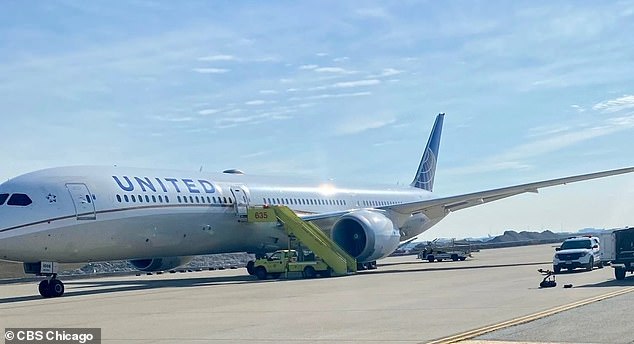 United Flight 1533 departed Newark Liberty International Airport at 6:05 a.m. and landed at O'Hare Airport at 7:44 a.m. Chicago time