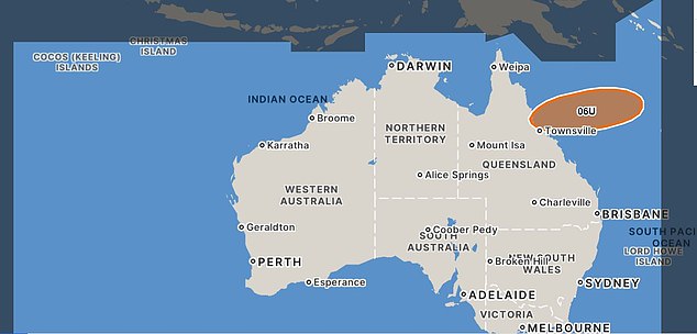 Parts of Queensland are preparing for another possible cyclone, with tropical low 06H (pictured) already forming not far from Queensland's north coast