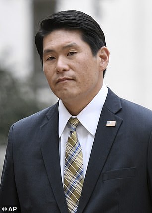 U.S. Attorney Robert Hur arrives at U.S. District Court