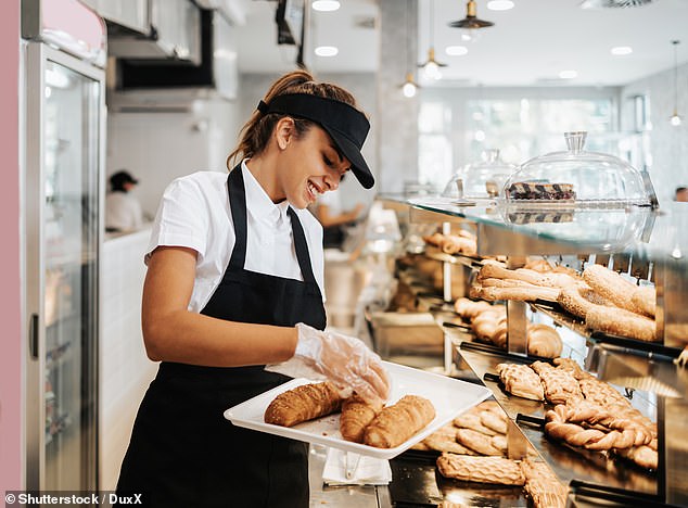 Some progressive Australians have called for a boycott of Australia's largest bakery chain after discovering its founder donates money to conservative causes.  It depicts a young woman working in a bakery